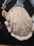 tengra spain figurine porcelain Dancing Lady Long Dress 12" Tall X 8" Wide 91208