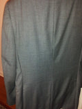 Daniel Cremieux Suit Size 38 100% Wool Gray Inseam 30 with Loro Piana Fabric - Diamonds Sapphires Rubies Emeralds