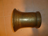 Antique Solid Brass Vintage Mortar & Pestle Heirloom - Diamonds Sapphires Rubies Emeralds