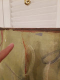 Mid century Modern Important Abstract Painting As Found #912008