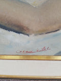 Mid Century Modern Vintage Pin Up Art Nude Painting #912008