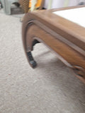 Japanese Marble and Wood Coffee Table 43" X 16" X 14"
