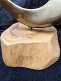 Brass Jewish Shofar  9.5" X 8" Meiselman Italy Wood Base