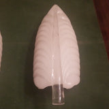 Pair of Mid Century Modern Vintage Italian Crystal Art Glass Sconces