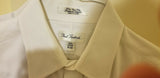 Paul Fredrick 80's Two Ply Pinpoint Oxford White Monogrammed HN French Cuffs - Diamonds Sapphires Rubies Emeralds