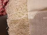 Kosher Tallit Prayer Shawl Tsit Tsit with Stripes Size 29" X 35" USED