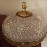 Vintage Baccarat Crystal Pair Of Light Fixtures
