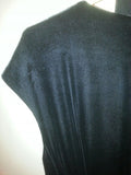 Ladies black velvet Magaschoni Collection cocktail dress with rhinestones size 6 - Diamonds Sapphires Rubies Emeralds