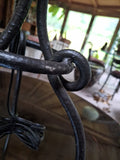 Mid Century Modern Abstract Iron Art Lamp