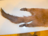Handmade Solid Brown Mink Fur Scarf - Diamonds Sapphires Rubies Emeralds