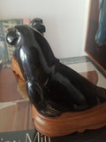 Vintage Pair Of Carved Seal Eskimo Sculptures