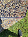 Vintage Hand Knotted All Wool Oriental Rug Carpet 6' 8" x 10' 1"