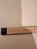 Tiamo GENUINE LEATHER 14 MM WATCH STRAP Black NEW Stainless Steel Buckle