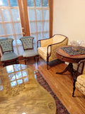 Set Of Yellow Couch And 2 Yellow Chairs