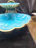 Double Plated Candy Dish Made In Italy One Plate Is 10" The Other Is 5.5"