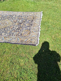 Vintage Hand Knotted All Wool Oriental Rug Carpet 6' 8" x 10' 1"