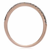 Gorgeous 14K Rose Gold with Choclatey Champagne Diamonds 0.15 Ct. Size 6.5 - Diamonds Sapphires Rubies Emeralds