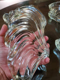 Mid century modern vintage Baccarat surrounding crystal