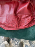 Authentic SCHOTT Motorcycle Biker Racing Leather Jacket. Size 6XL