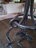 Mid Century Modern Abstract Iron Art Lamp