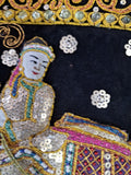 Vintage Handmade Indian Textile 22" X 16"