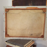 Vintage Oil Drip 60 Years old Painting