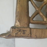 Mid century Modern Designer Bijan Wall Sculpture Bridge