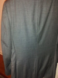 Daniel Cremieux Suit Size 38 100% Wool Gray Inseam 30 with Loro Piana Fabric - Diamonds Sapphires Rubies Emeralds