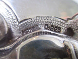 Round Sterling Silver 925 Tray Made In Portugal Hand Made Good Condition