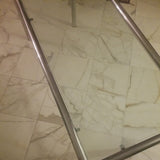 Mid Century Modern Milo Baughman ATTRIBUTED Chrome and Glass Console table