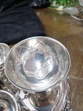 Hazorfim 925 Silver Salt And Pepper Holder Made In Israel 467 Grams