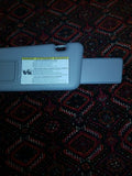 DEFECTIVE! LEFT DRIVERS SIDE GRAY ORIGINAL SUN VISOR TOYOTA HIGHLANDER 2008-2013