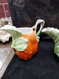 3 Piece Tea Set Ceramic Handmade Strawberry #91808