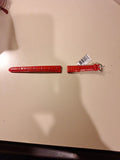 LE VIAN (LeVian) GENUINE LEATHER 14 MM WATCH STRAP ZAS 28 Red New