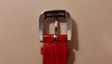 LE VIAN (LeVian) GENUINE LEATHER 14 MM WATCH STRAP ZAS 28 Red New