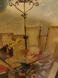 Framed Painting of Clowns - Diamonds Sapphires Rubies Emeralds