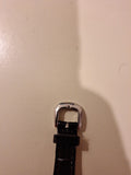 Tiamo GENUINE LEATHER 14 MM WATCH STRAP Black NEW Stainless Steel Buckle