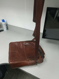 Fivax Leather Messenger Bag - Diamonds Sapphires Rubies Emeralds