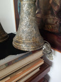 Pair of Mid Century Modern Silvered  Lamps