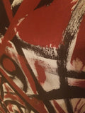 Museum quality Signed Vintage Abstract expressionist Painting #930008