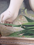 Large Framed Artwork of a Nude Asian Woman IMPERFECT CONDITION!! SEE PICS!!