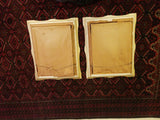 Pair of Pal Fried Framed Ballerina Paintings with mixed media - Diamonds Sapphires Rubies Emeralds