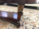 Oval Marble Coffee Table 50" x 26" x 18" - Diamonds Sapphires Rubies Emeralds